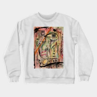 Abstract Coloured Determination Crewneck Sweatshirt